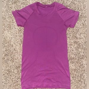 purple lululemon short sleeve swiftly tech